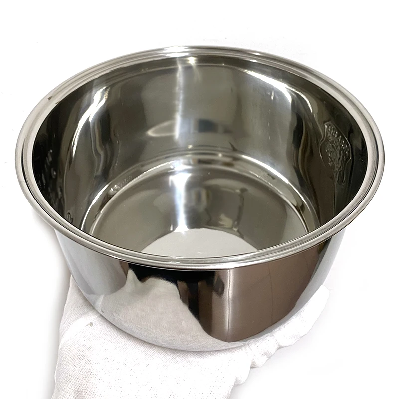 Cuenco interior de olla arrocera de acero inoxidable 304 para Tiger JBV-S10U, olla interior de repuesto de 5,5 tazas
