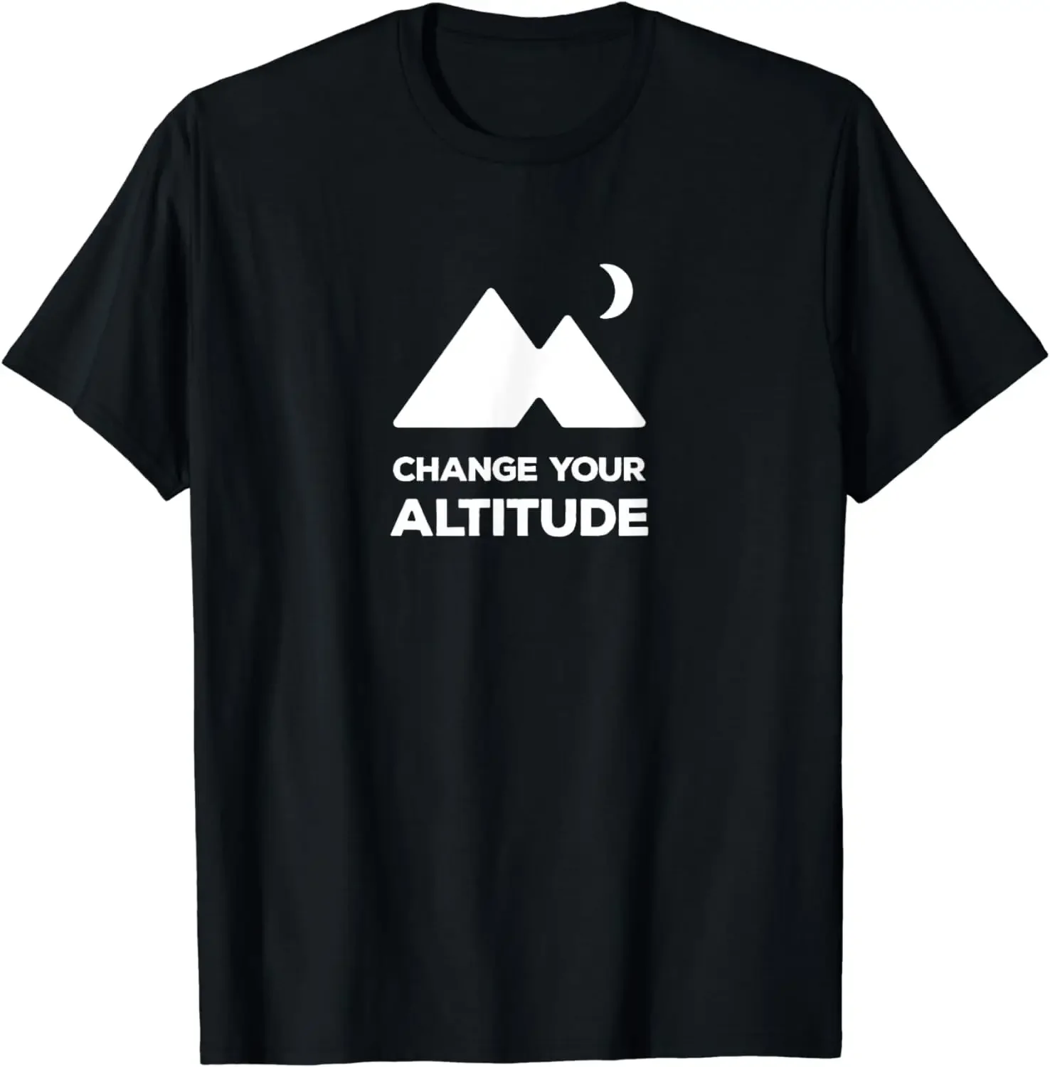 Футболка мужская с графическим принтом «измените свой высоту, приключения в пеших прогулках»