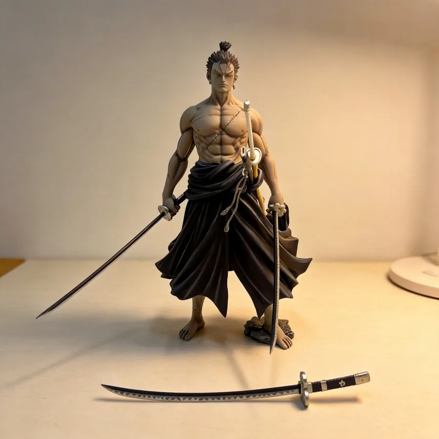 roronoa-zoro-black-ink-style-one-piece-anime-figure-26cm-figure-perfect-gift-home-decor-for-fans