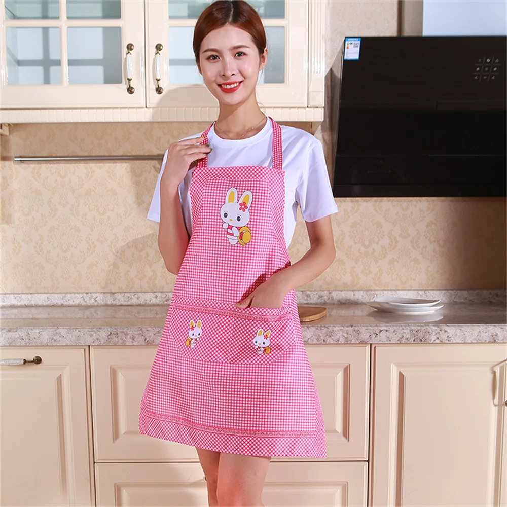 Fashionable Apron Easy To Clean Womens Apron Convenient And Comfortable Peach Skin Kitchen Essentials Cooking Apron Chef Apron