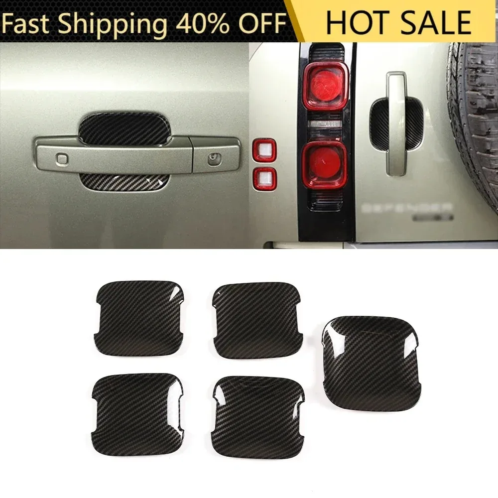 

Car Exterior Door Bowl Handle Decoration for defender 110 accessories for Land Rover Defender 90 110 2020-2024 ABS Chrome Trim