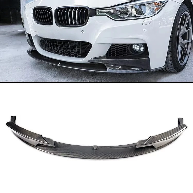 

Автомобильные аксессуары, передняя губа в стиле MP для BMW 3 серии F30 F35 2013-2019, передний бампер из углеродного волокна