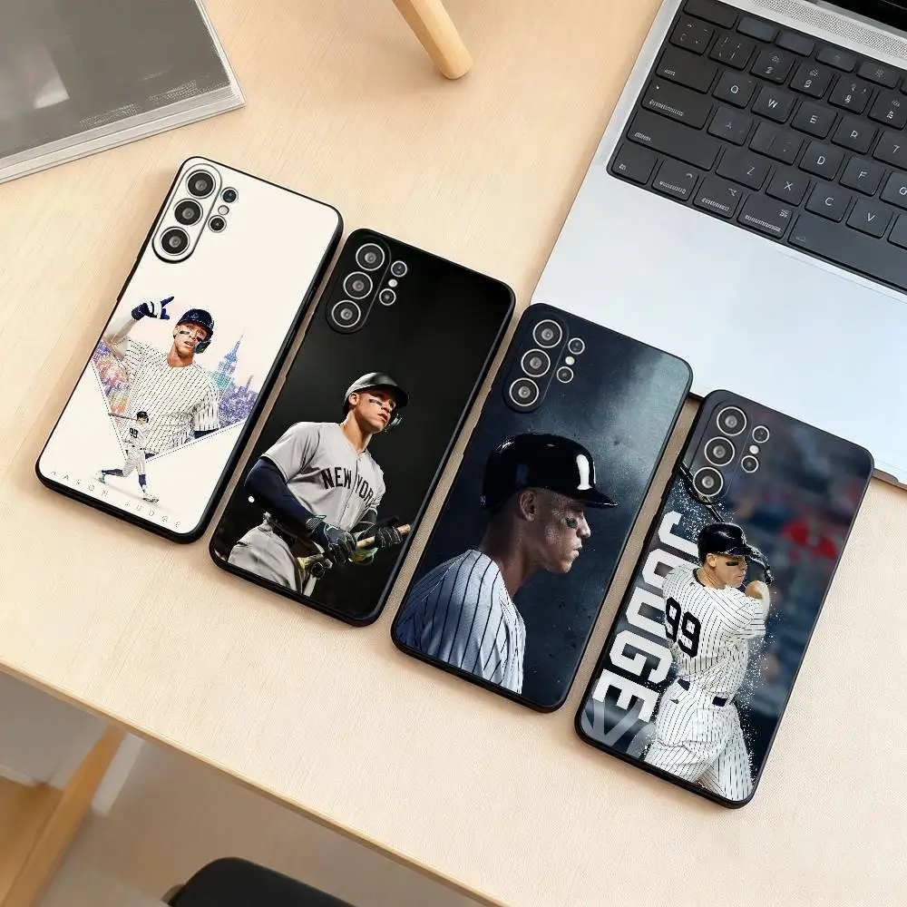 A-Aaron Judge  Phone Case For Samsung S25,S24,S21,S22,S23,S30,Ultra,S20,Plus,Fe,Soft Silicone Black Cover