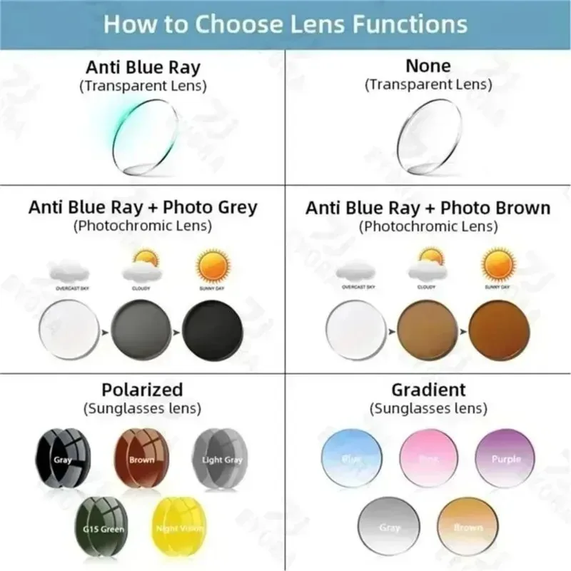 EYORA موضة البيضاوي TR90-معدن الحد الأدنى نظارات للقراءة قصر النظر نظارات مد البصر مكافحة الأشعة الزرقاء نظارات التقدمية اللونية