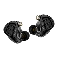 KZ ZAR-auriculares intrauditivos con cable HiFi, cascos con tecnología híbrida 7BA + 1DD IEM, con micrófono, graves