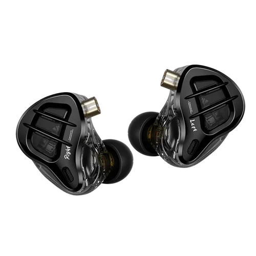 KZ ZAR-auriculares intrauditivos con cable HiFi, cascos con tecnología híbrida 7BA + 1DD IEM, con micrófono, graves