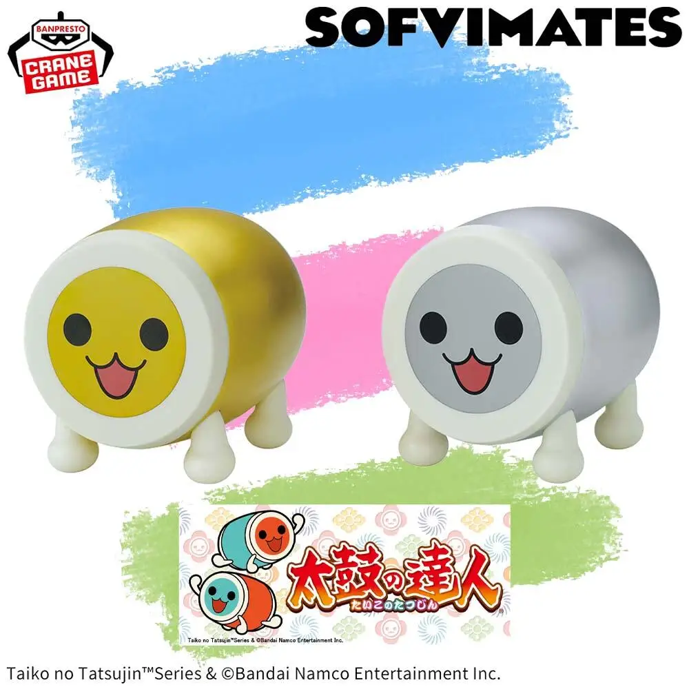 

В наличии подлинная фигурка BANPRESTO SOFVIMATES Taiko no Tatsujin, аниме-модель игрушки