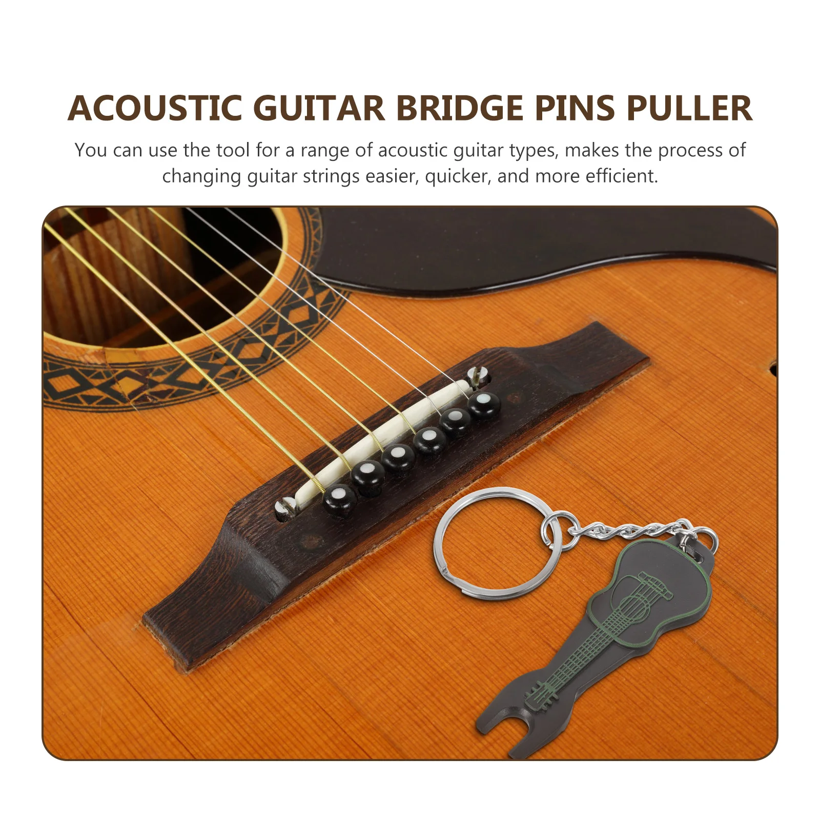 

4pcs String Winder Plastic Tool Bridge Pins Puller Acoustic Guitar Peg Remover String Changing Kit Guitar Accessories