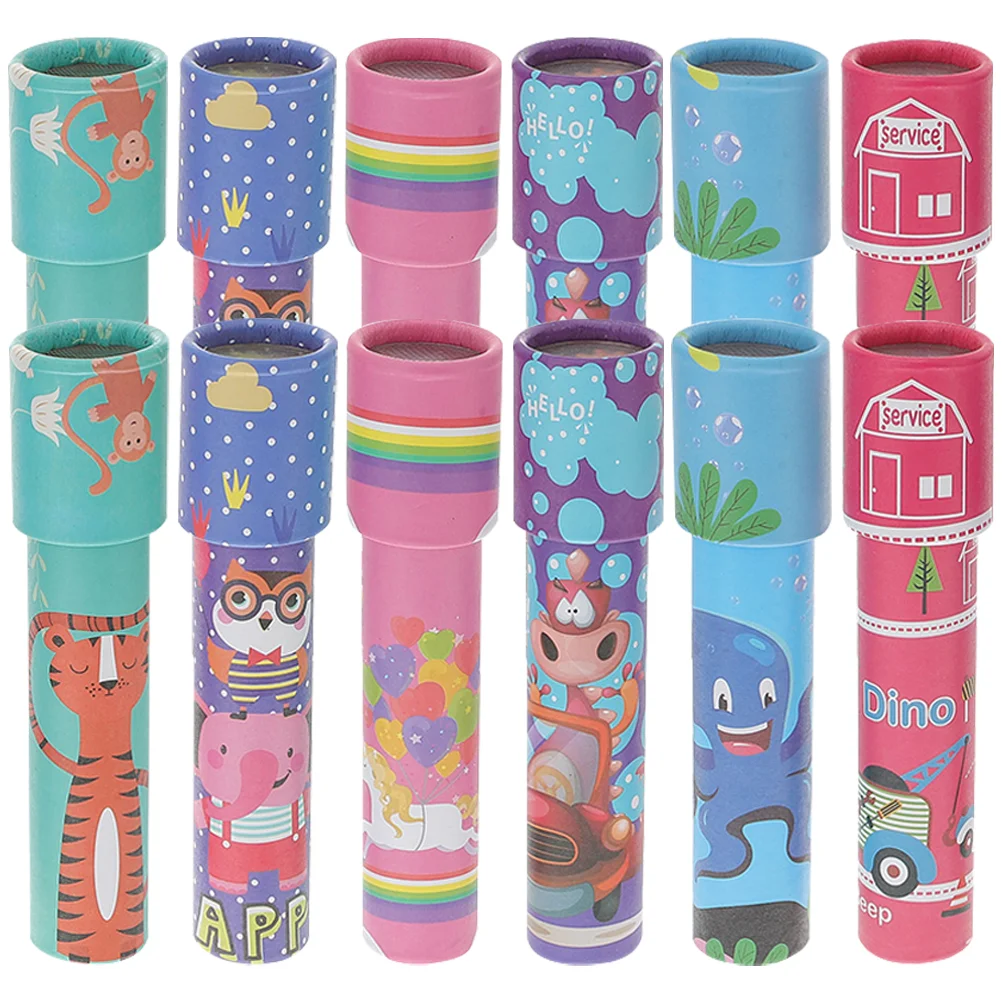 10 Pcs Kaleidoscope Decorative Kids Kaleidoscopes Scientific Toys Portable Paper Retro Plaything Observe Telescope for