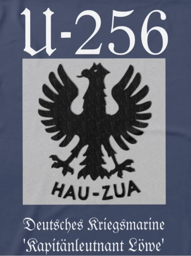 WWII German Naval U-boot U-256 Submarine T-Shirt 100% Cotton O-Neck Summer Short Sleeve Casual Mens T-shirt Size S-3XL