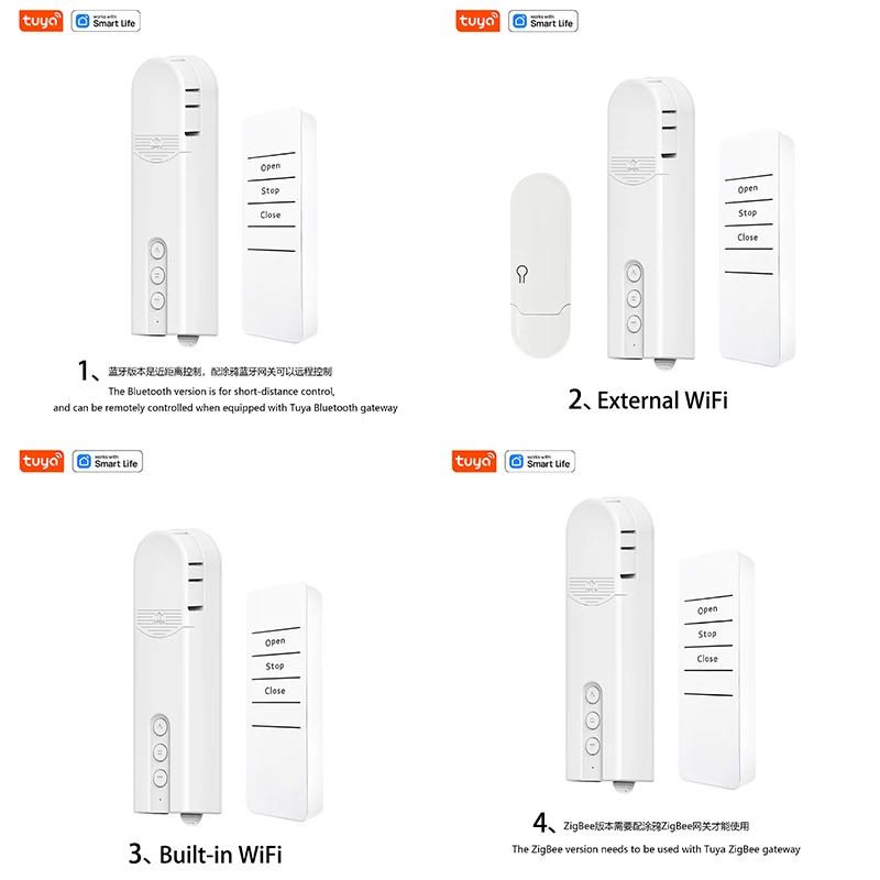 Tuya Smart Home Curtain Remote Control, Multiple Versions Optional, One-Key Open Close Electric Curtain Wireless Remote Control.