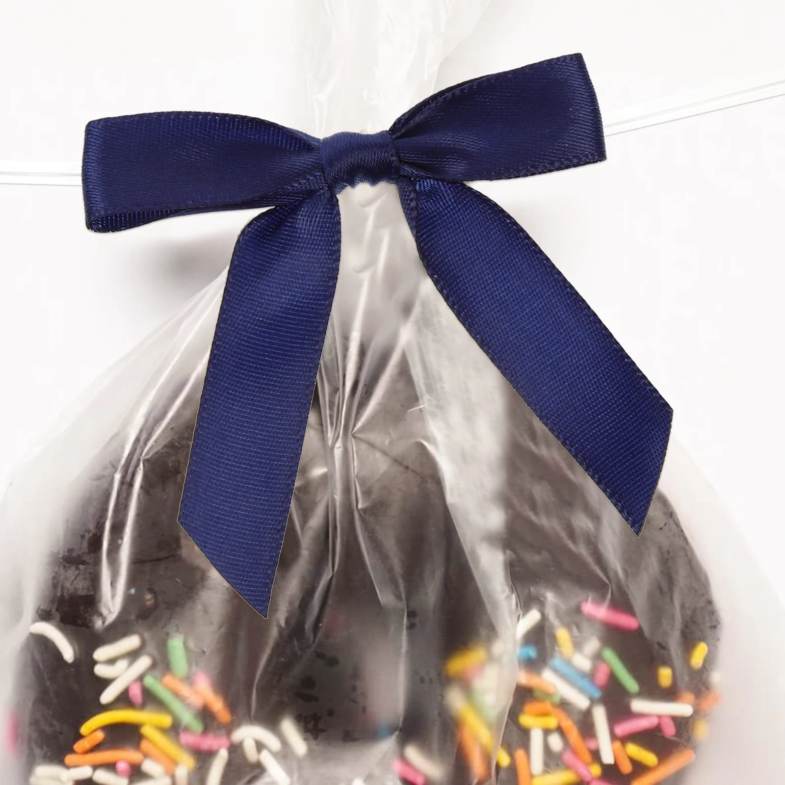 

100 Pcs Bow Ribbon Decoration Satin Bows for Crafts Basket Polyester Wrapping Decorative Bowknot