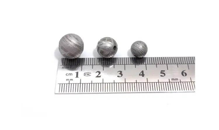 1Pcs 6mm 8mm 10mm Altay Meteorite Beads Rare Natural Meteorite Falling Stone Decoration Handmade DIY Handicraft Ornament Gift view 4