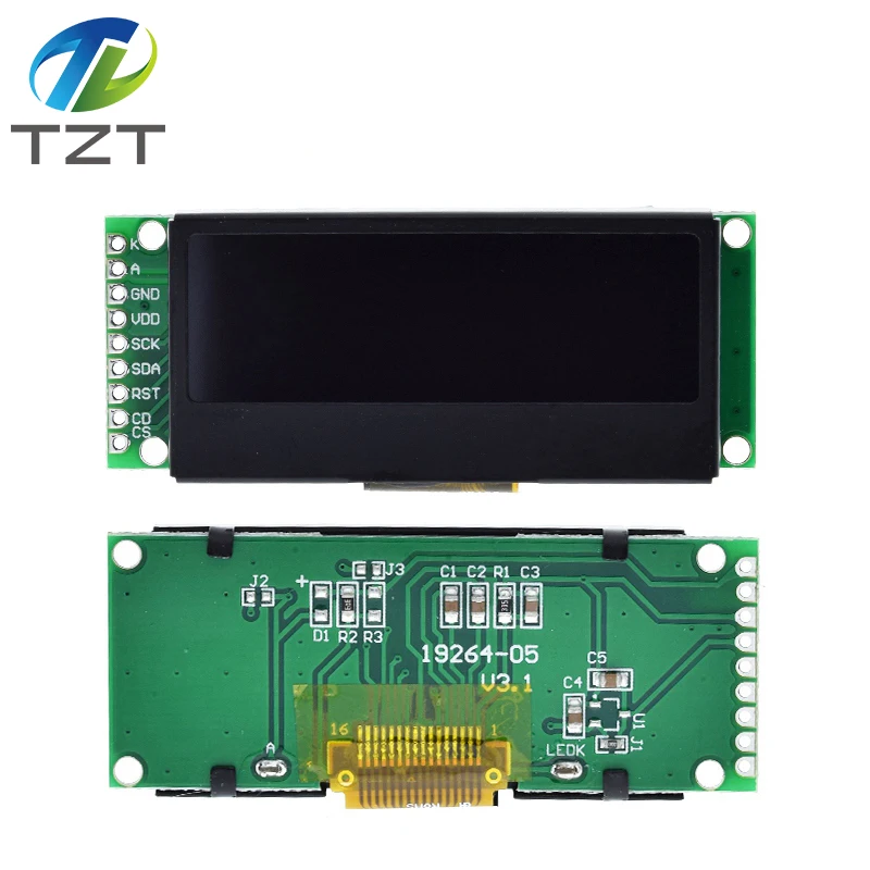 DIYTZT LCD19264 192*64 192X64 Graphic Matrix LCD Module Display Screen 3.3-5V LCM build-in UC1609C Controller with LED Backlight