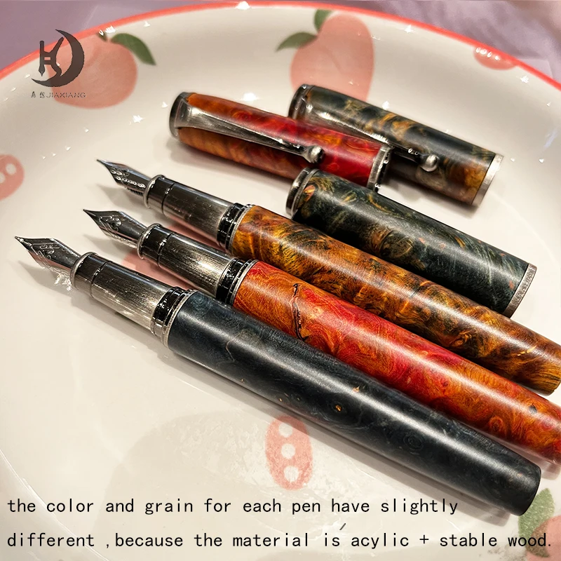 

1 PCS High-Grade Vintage Stable Wood Copper Rod Fountain Pen,Luxury Writing Pen,Perfect for School & Business,Back to School