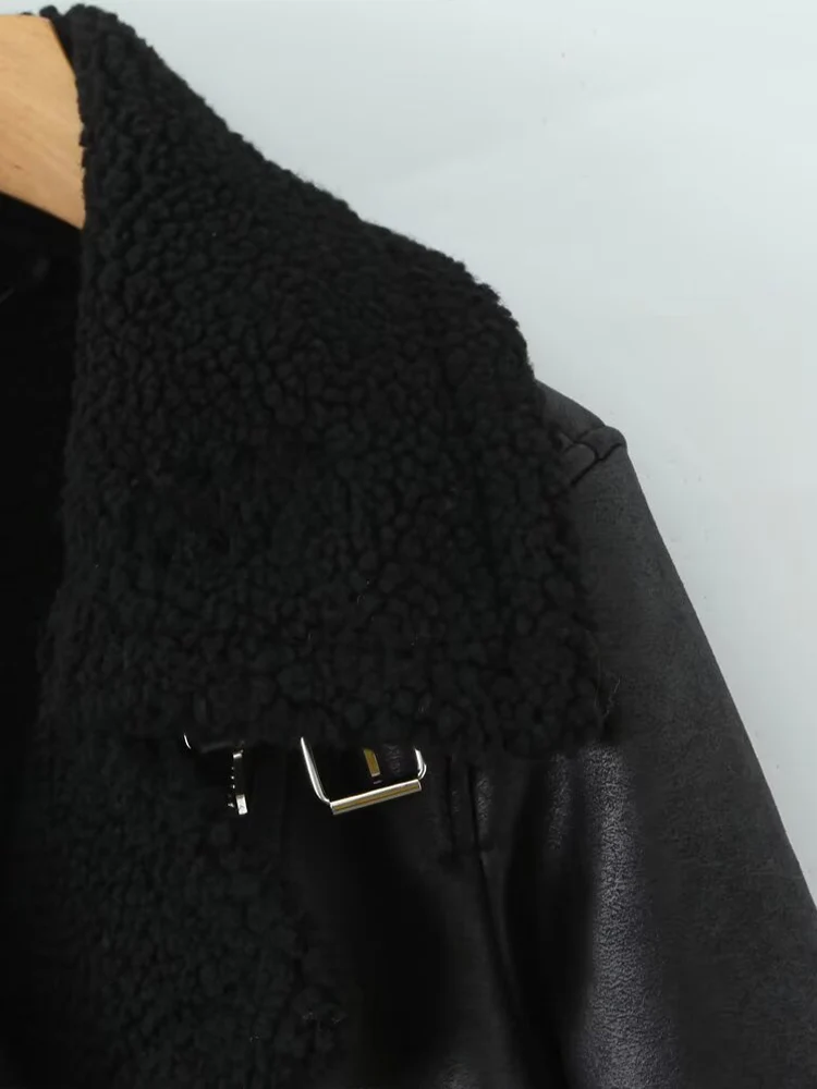 النمط الأوروبي والأمريكي 2025 الخريف والشتاء منتجات جديدة سترة نسائية متعددة الاستخدامات ذات طية صدر السترة قصيرة الأكمام