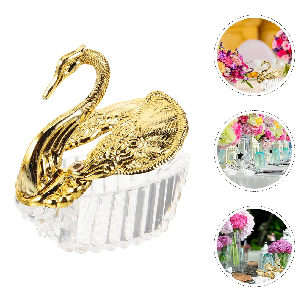 

12 Pcs Wedding Candy Box Packaging Boxes Swan Holder Shaped Chocolate Container Paper Cup Baby