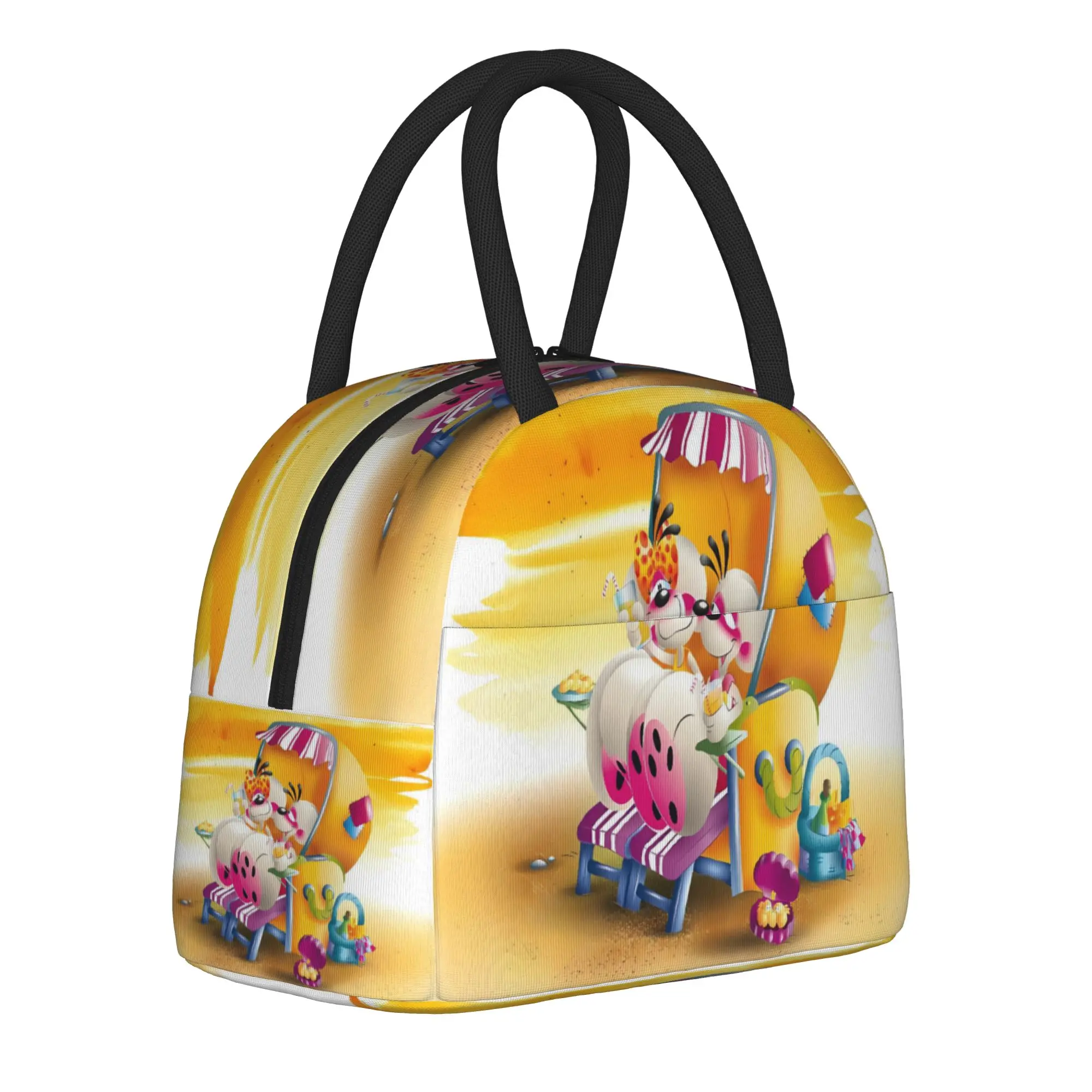 Diddl Diddlina Lunch Bag  Retro Lunch Box Travel Portable Thermal Lunch Bags For Women Waterproof Graphic Cooler Bag