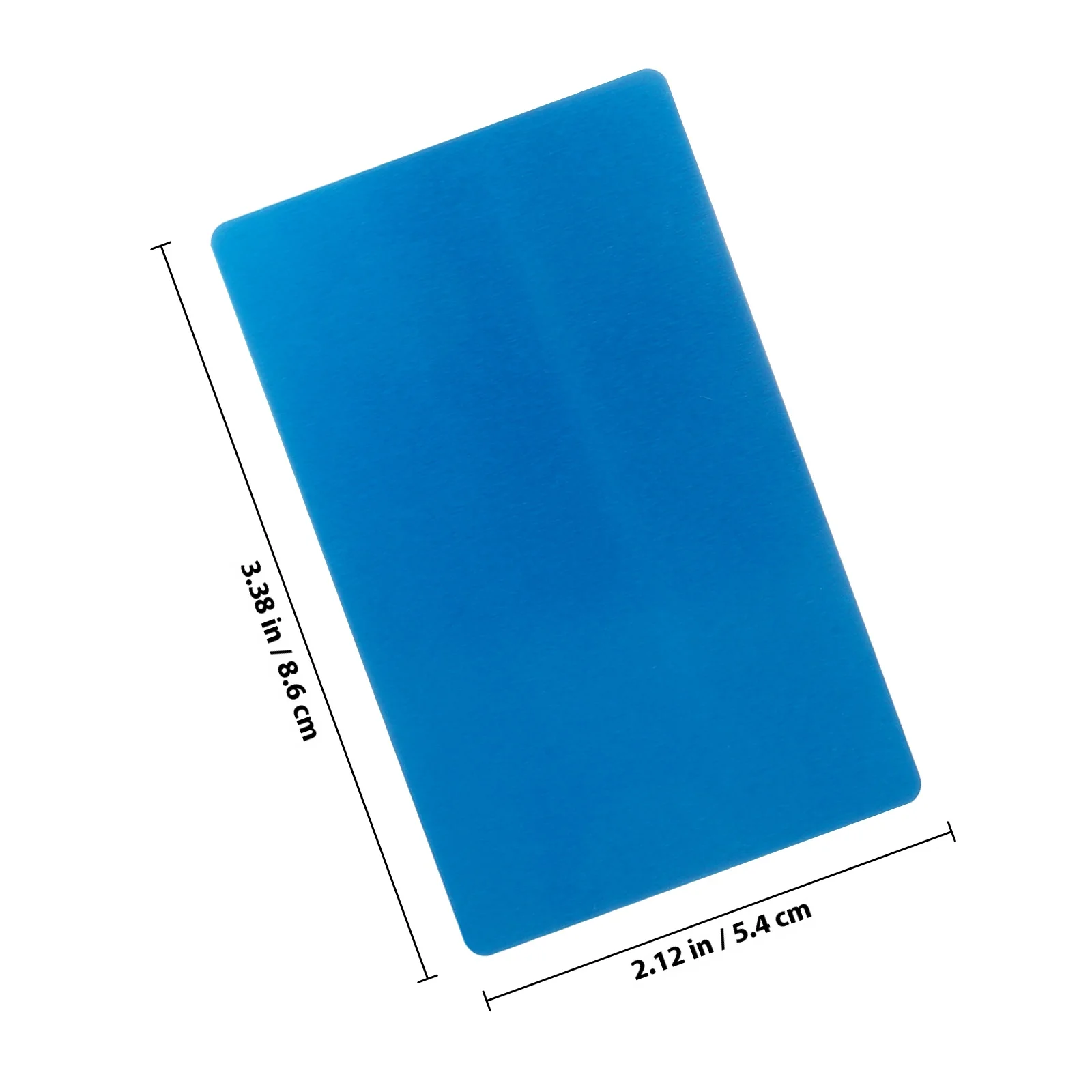 8 Pcs Business Cards Plain Blank Printable Aluminum Name Metal Engraving Blanks