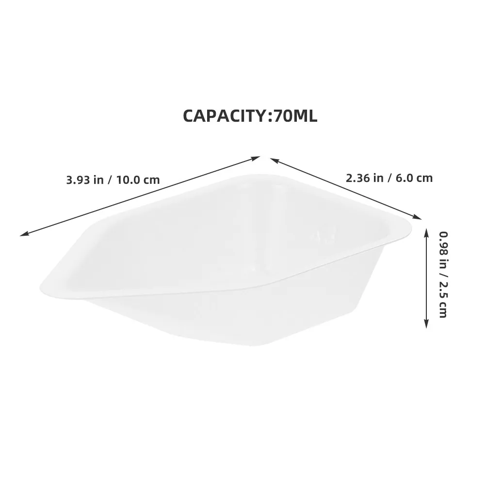 10Pcs Weighing Boats Plastic Dishes Food Scale Trays Multipurpose Lab Kitchen Accurate Measurement Replacement Boats