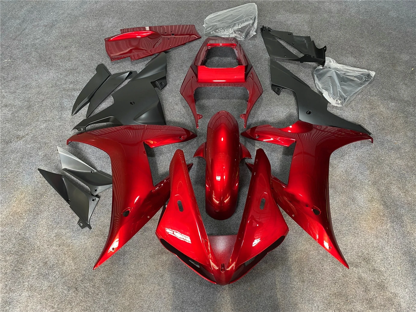 New ABS Motorcycle Whole Fairings Kit Applicable to YAMAHA R1 2002 2003 02 03 Bodywork Set Custom Metallic red