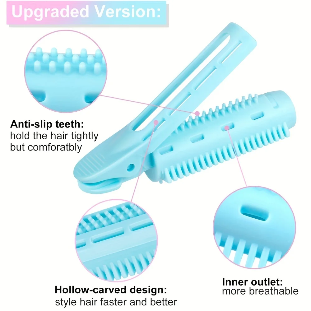 12 PCS Spiral Hair Curlers No Heat Volumizing Root Clips Styling Tool for Natural Bouncy Curls Hair Rollers
