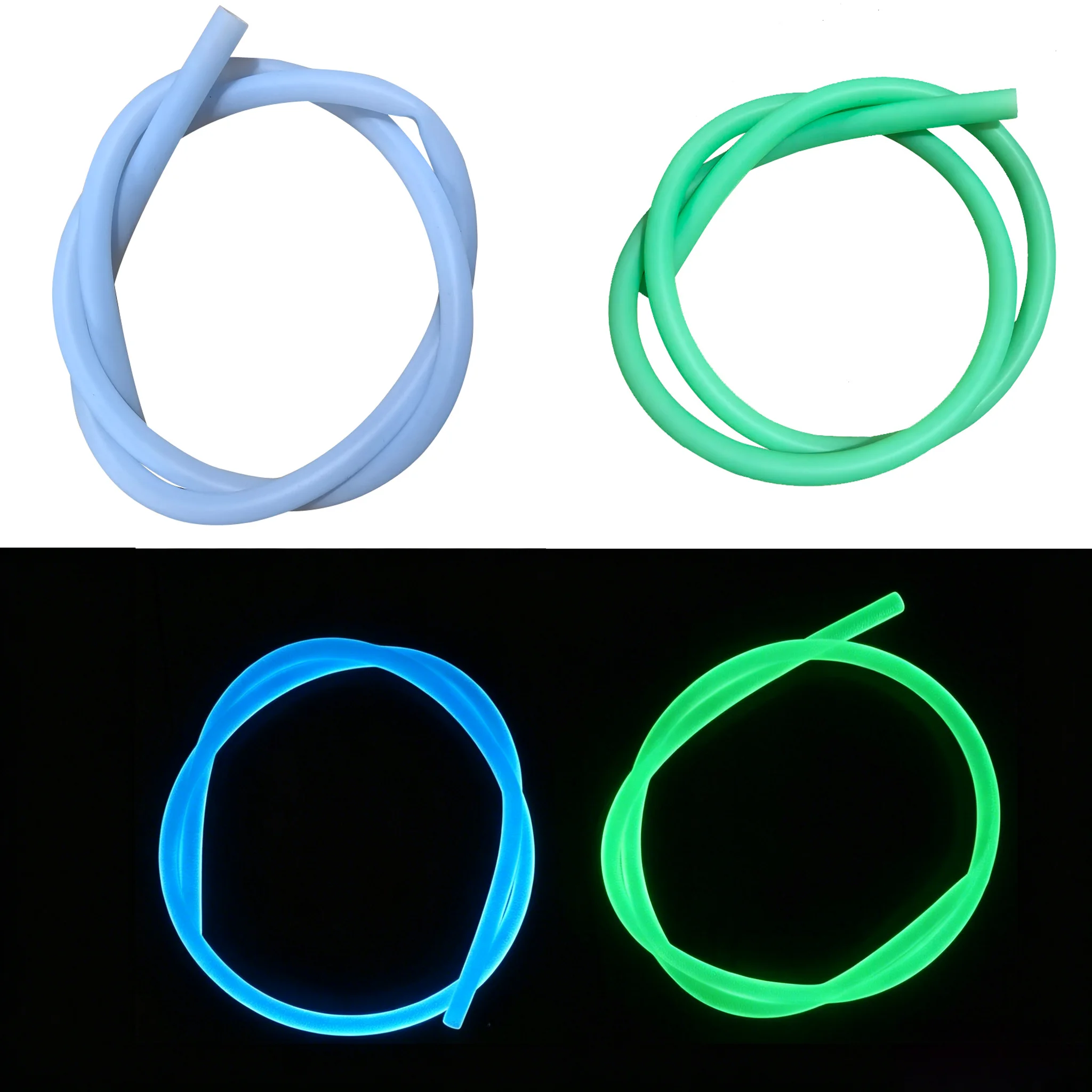 

1.5m Luminous Silicone Shisha Hose Glow in Dark | Food Grade Narguile Hookah Pipe Accessories