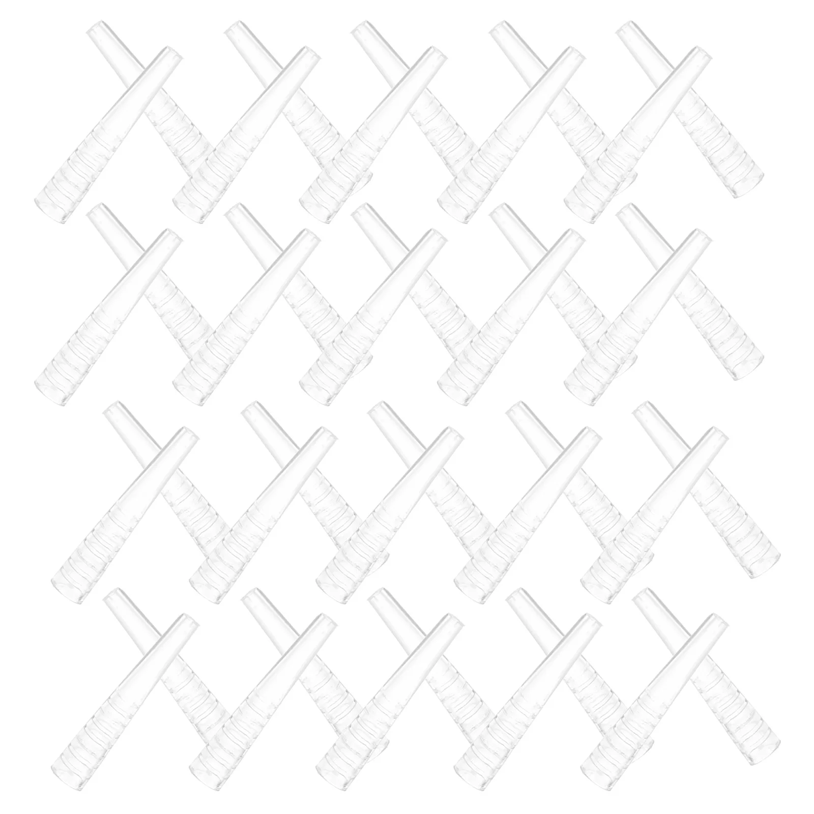 50 個まつげピンセットプロテクター透明シリコンカバー防塵ノンスリップ美容院メイクアップ大学使用ピンセット