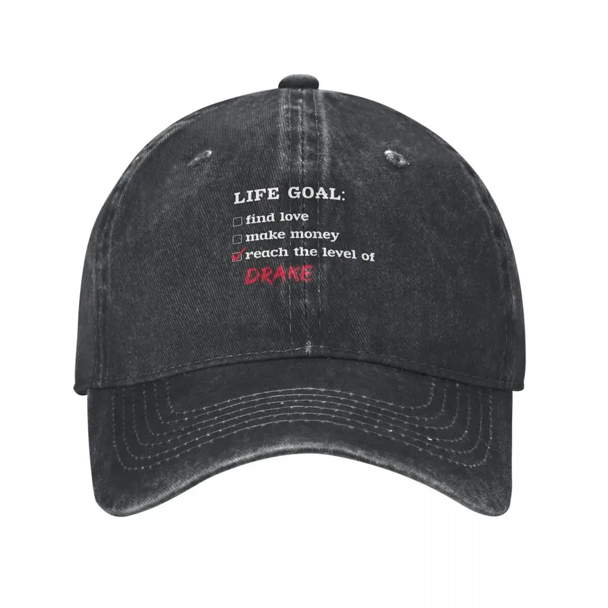 Life goal - Gorra de béisbol Drake, gorra de béisbol con diseño de anime, gorra de verano, gorra de playa a la moda para mujer y hombre