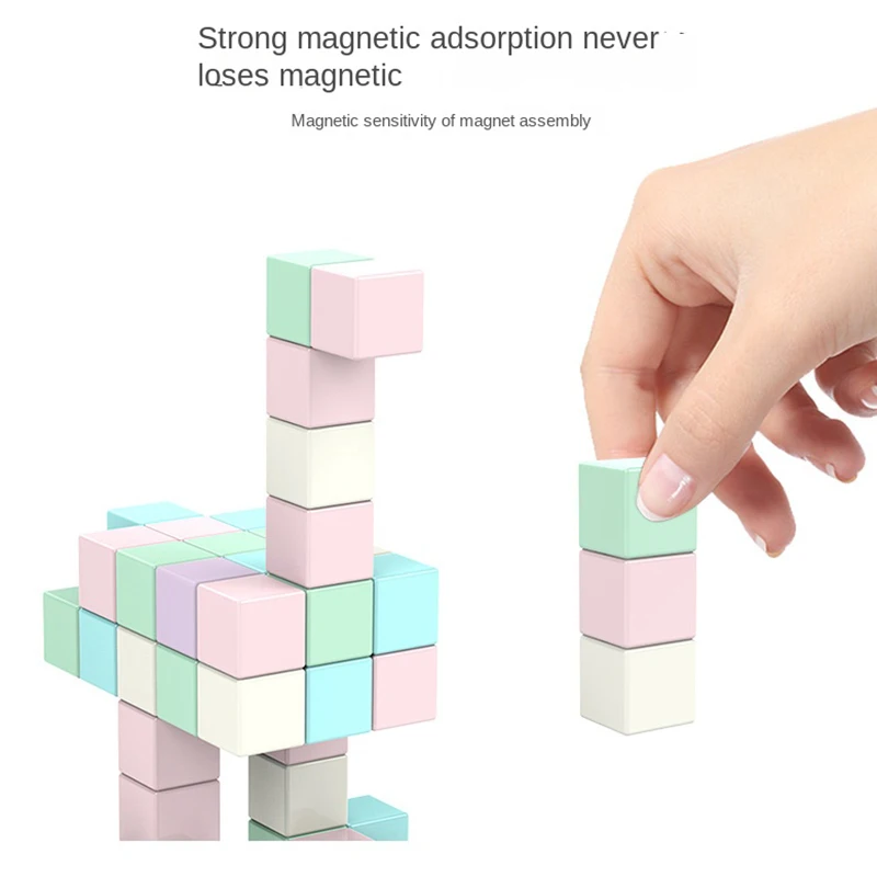 20PCS 2CM Blocks Magnetic Designer Upscale Geometry Educational Resource Constructors for kid teachers Teaching School