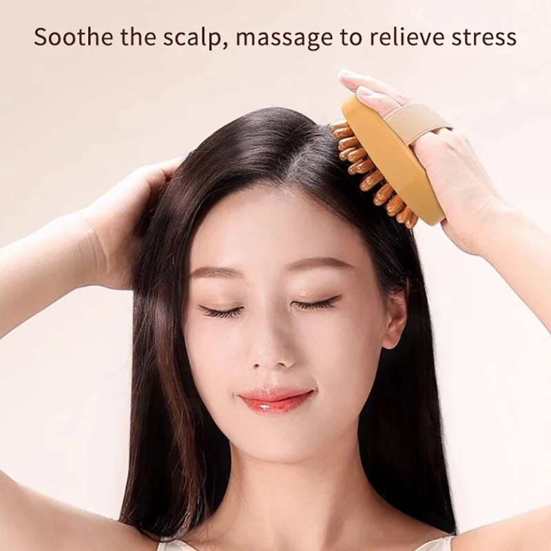 Dead Skin Remover Wooden Essential Oil Spa Massage Hair Comb Body Anti Cellulite Brush Soothing Air Cushion Scalp Massage Brush