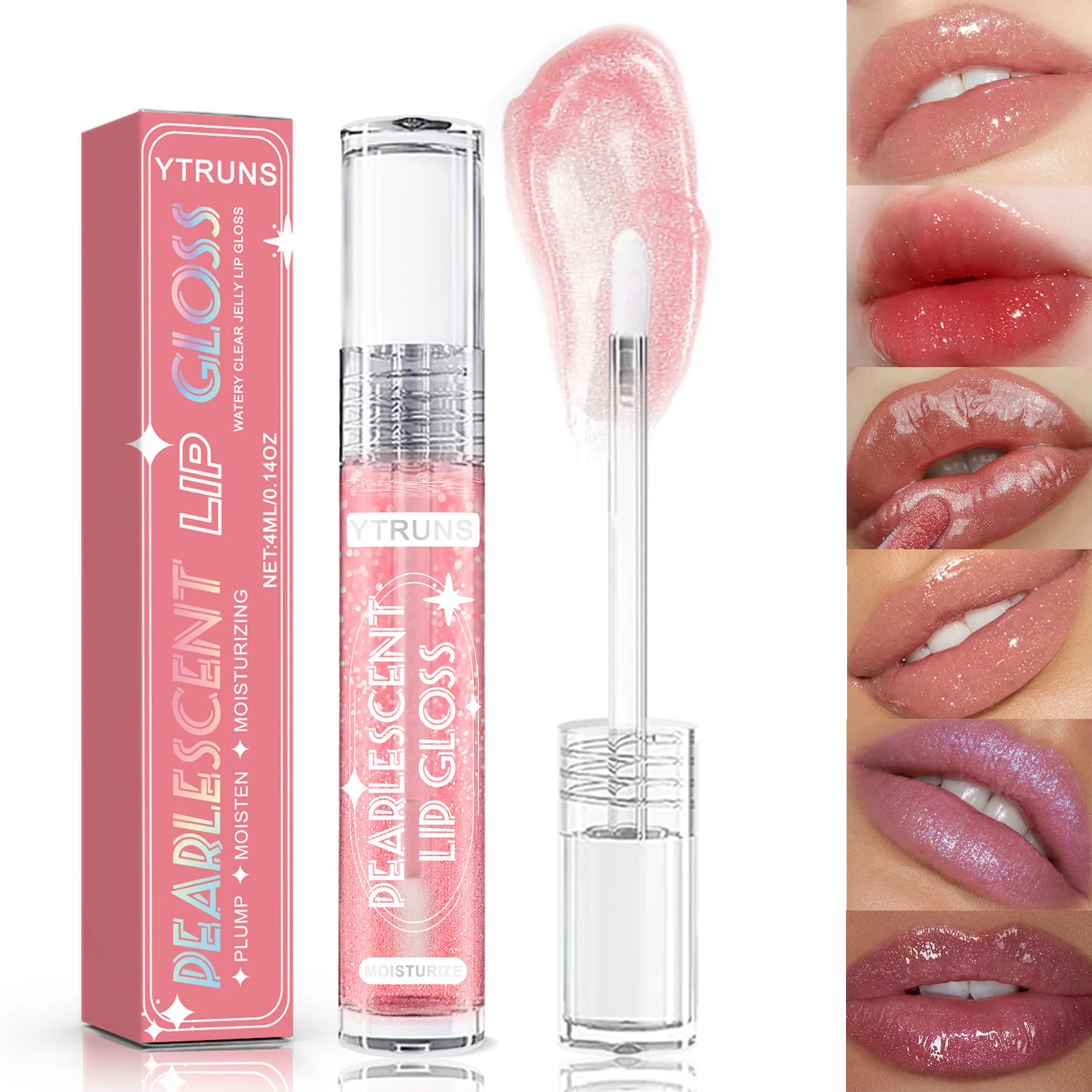 Luxurious Transparent Lip Glaze - Moisturizing, Non-Sticky, Long-Lasting Shine - Perfect Valentine\'s Day and Mother\'s Day Gift