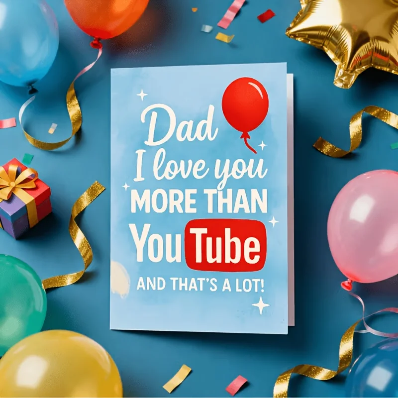 A heartwarming Father's Day greeting card with the message 