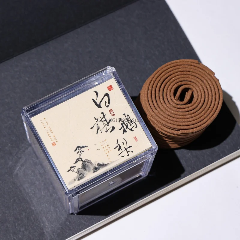 Chinese Style Goose Pear Agilawood Sandalwood Incense Coil Household Study Office Clean Air Enhance Fragrance Eliminate Odor