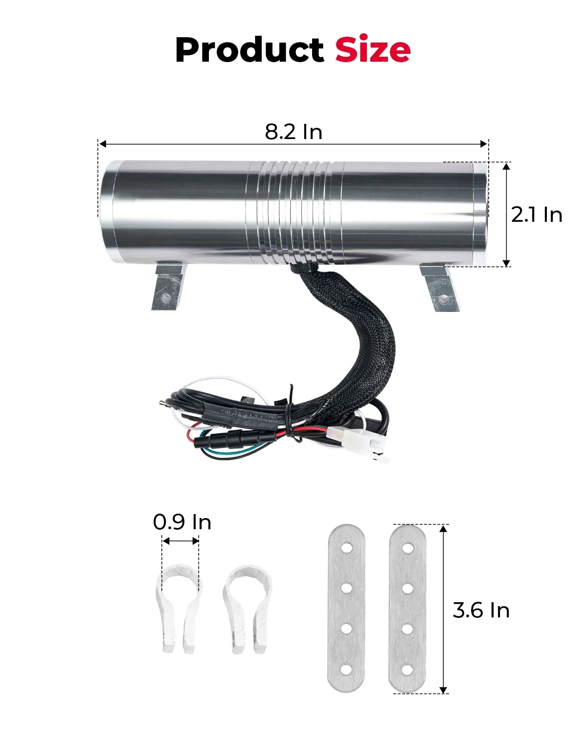 KEMIMOTO ATV Stereo Speaker 0.7-1 cala dla Yamaha Raptor 700 dla Can-Am dla Sportsman USB Bluetooth FM Radio Głośnik motocyklowy