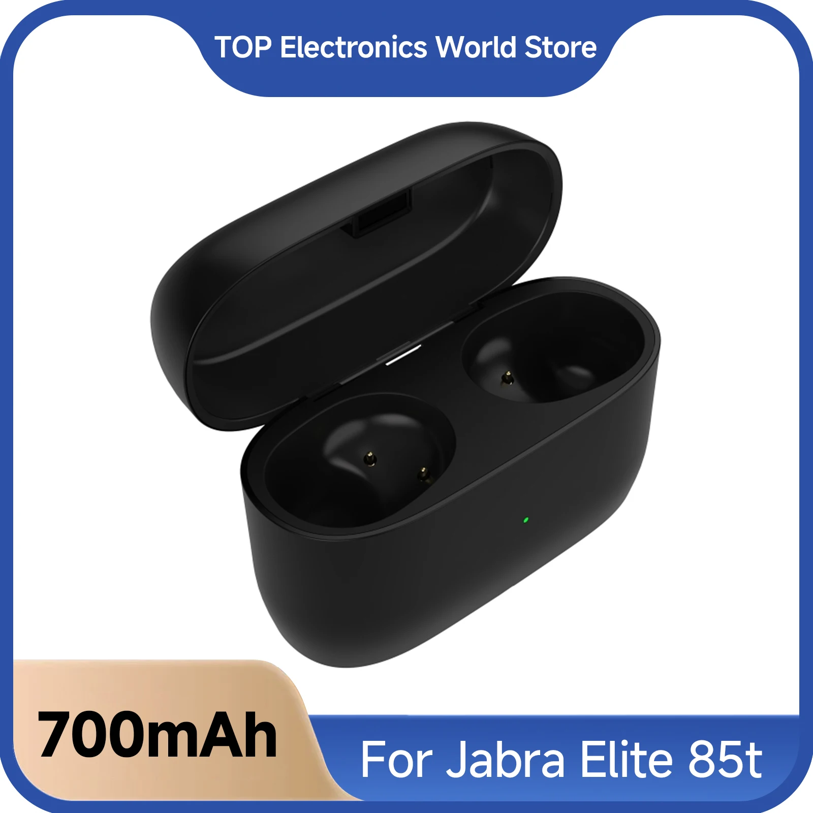 

Зарядный чехол для Jabra Elite 85t-2700 мАч, аккумулятор, беспроводное зарядное устройство Bluetooth, пыленепроницаемая замена наушников, без наушников