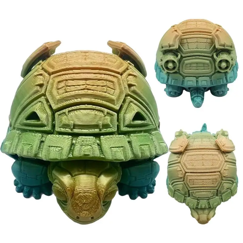 

Articulated 3D-Printed Turtle Fidget Toy Turtle Sea Turtle Figure Fidget Toy Turtle Articulating Fidget Figures Home Offices