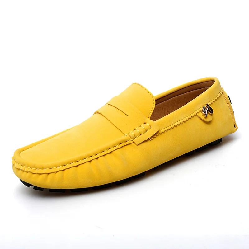 Fashion Penny Loafers Men Big Size Soft Moccasins Breathable Man Driving Shoes Slip on Office Lazy Shoes Wedding Party Men Shoes