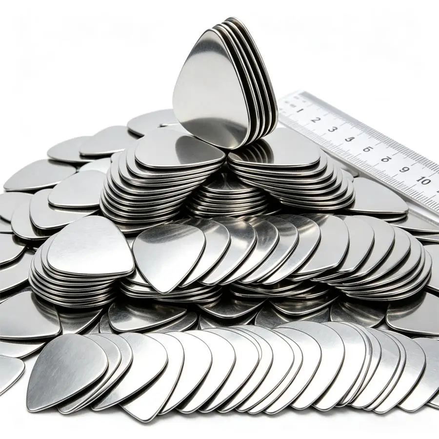 5-20pcs Durable Metal Plectrums, Stainless Steel Guitar Picks, String Instrument Accessories for Acoustic Guitar, Bass Daily XJM