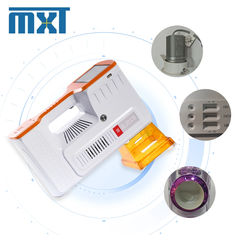 New MXT Hand-Held Fiber Laser Source Marking Engraving Machine Air-Cooled High Precision 0.002mm DXF/PLT/BMP Easy Operate