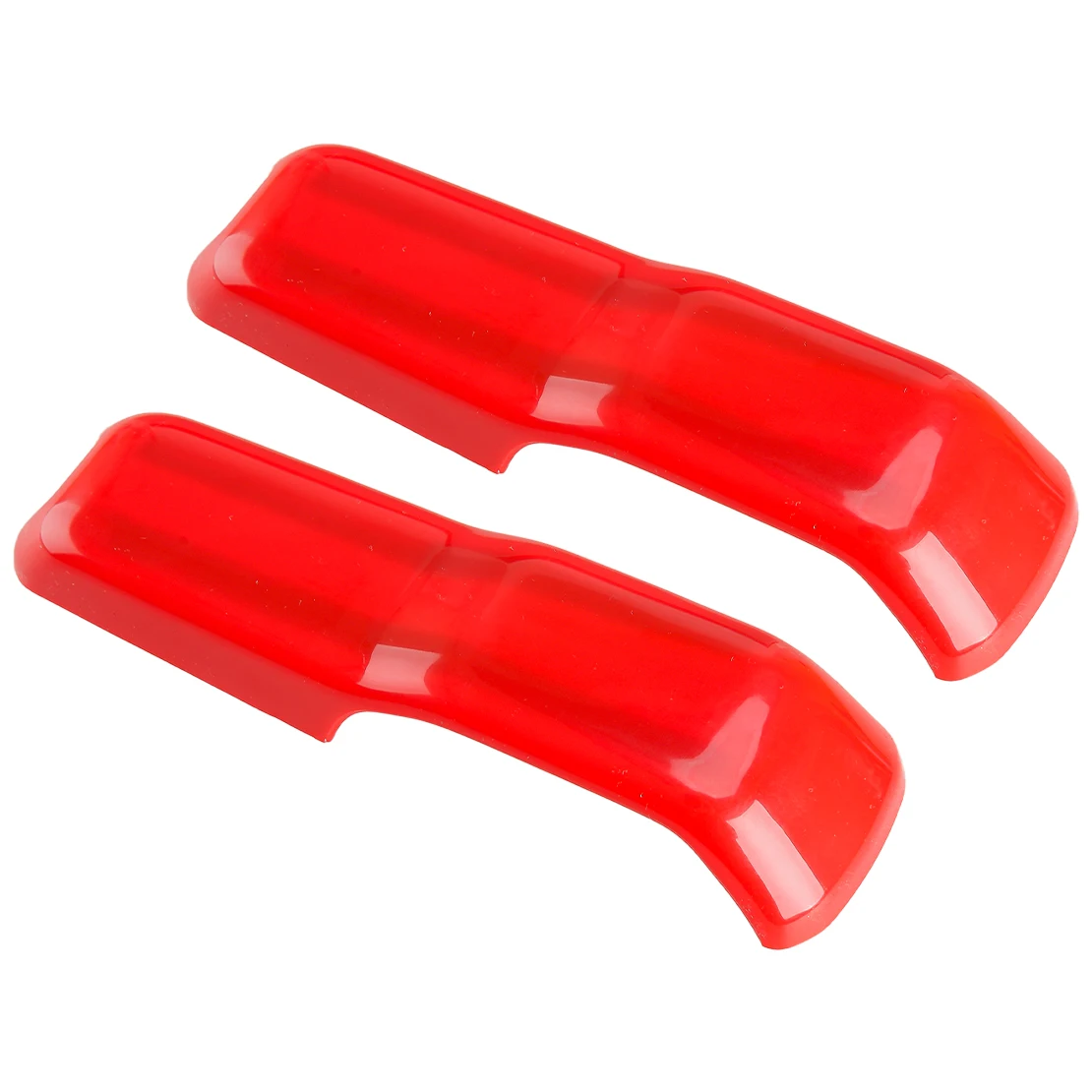 1 Pair Red Plastic Front Left & Right Engine Hood Hinge Decor Covers Trims Fit for Jeep Wrangler JL Gladiator JT 2020-2022 2023