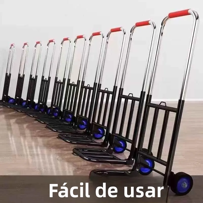 portable-folding-luggage-cart-hand-pulling-shopping-cart-vegetable-buying-rod-car-home-use-small-towing-cart-push-cart
