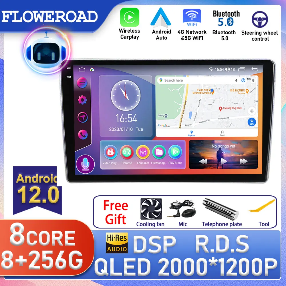 

8+256G Android For Geely EC7 2004 - 2011 DSP RDS Car Multimedia GPS Navigation Radio WIFI Split Screen BT Player 4G LTE Auto