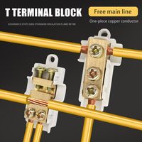 Break-free Wire Splitter Connector High Power Fast T-type branch Terminal Copper-aluminum Butt Joint Wire Shunt Terminal