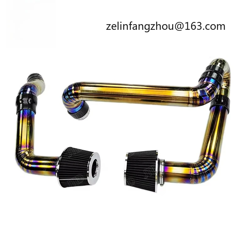High Performance Burnt Gold Front Mount Air Intake For BMW S55 Engine F8X M3 M4 Titanium Alloy New Condition