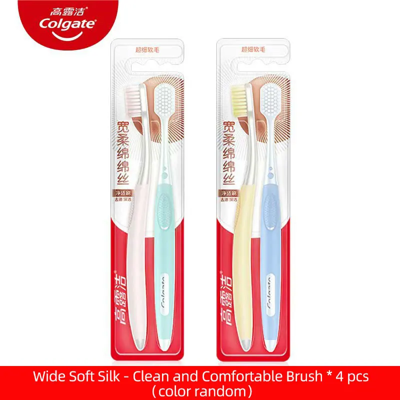 Colgate Wide Head Toothbrush Ultra Fine Soft Bristles Comfort Grip for Gentle Gum Care