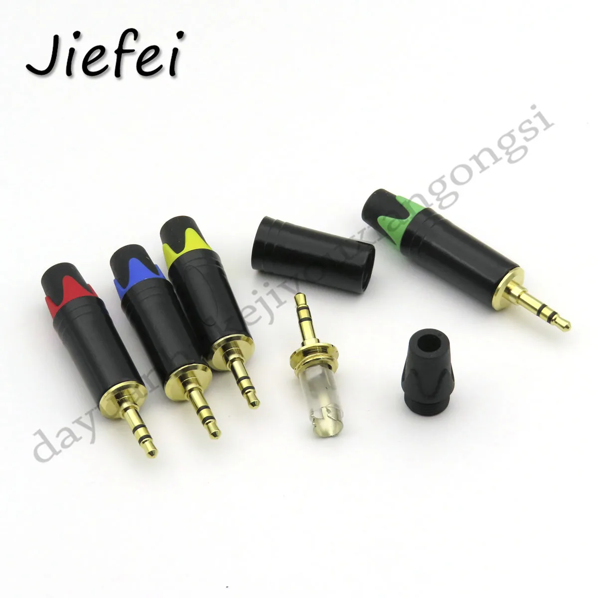 Imagem -04 - Áudio Jack Plug com Cauda Jacks Cores 3.5 mm Pólo Estéreo Masculino Banhado a Ouro para Solda Conector Aux Substituir