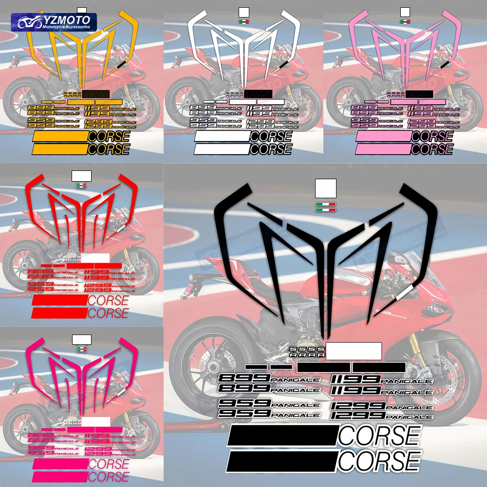 

For PANIGALE 1199 899 959 1299 Sticker Motorcycle Accessories Racing Car Body Fairing Waterproof Decal Decoration Stickers Kit