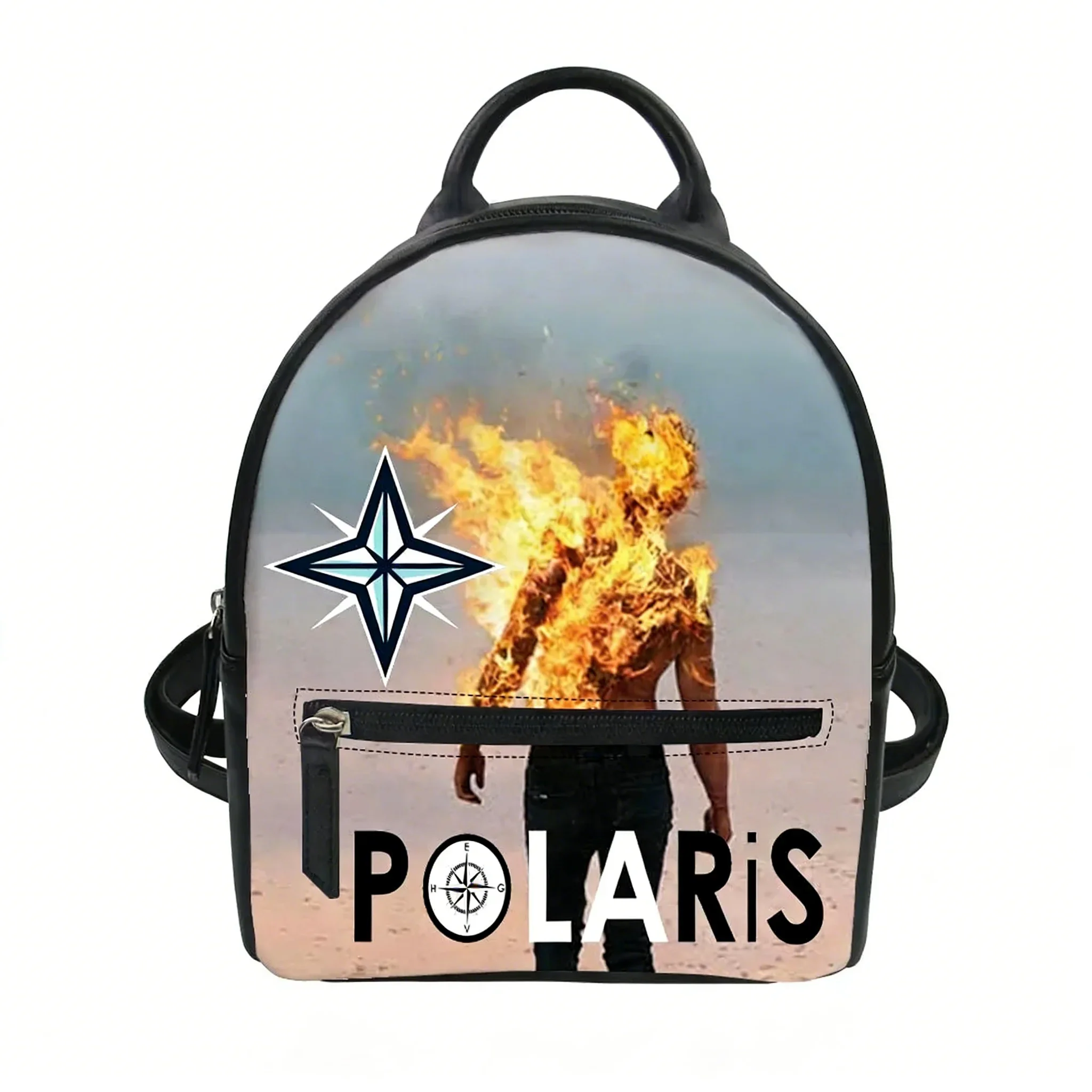 

Polaris Australian band Custom Backpack Purse Womens Mens Carter Schoolbags Double Shoulder Bag Mini Daypack Leather Travel Bag