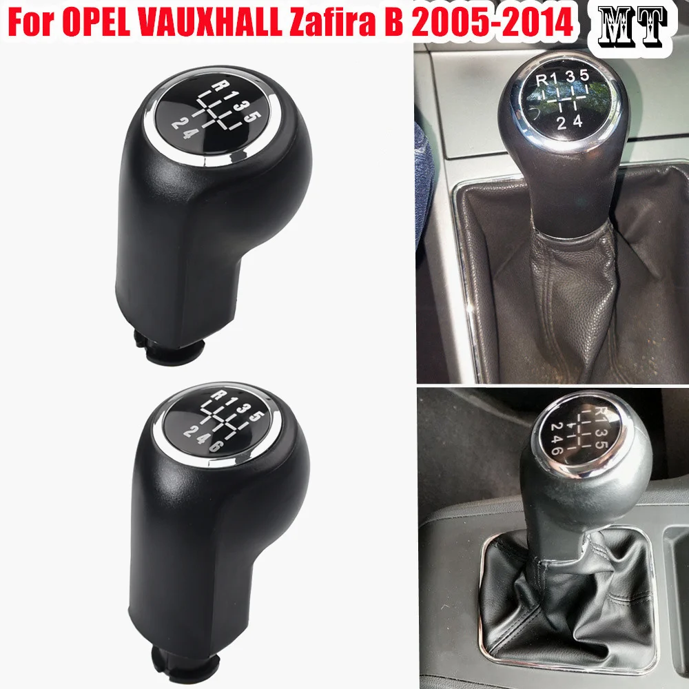 For OPEL VAUXHALL Zafira B 2005 2006 2007 2008 2009 2010 2011 2012 2013 2014 5 / 6 Speed Car Shift Gear Knob PU Leather Boot